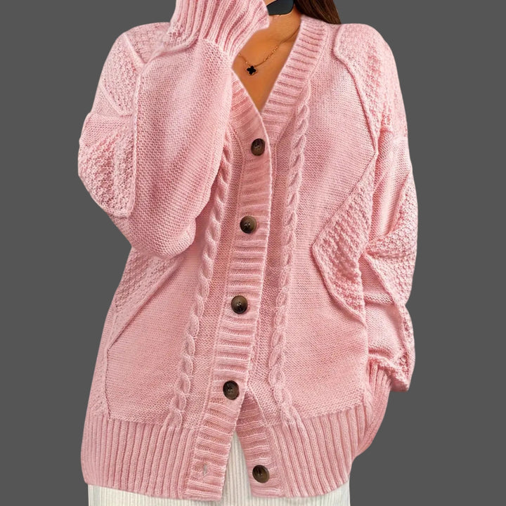 Kvinnes cardigan i avslappet oversized stil Skjora