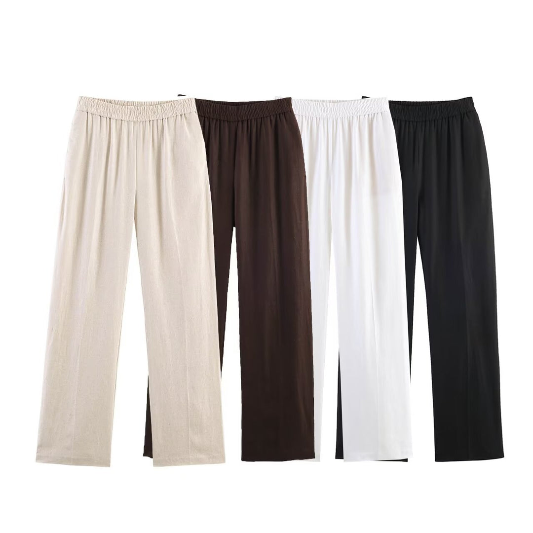 Damer elegant løs Culotte med elastisk linning Skjora