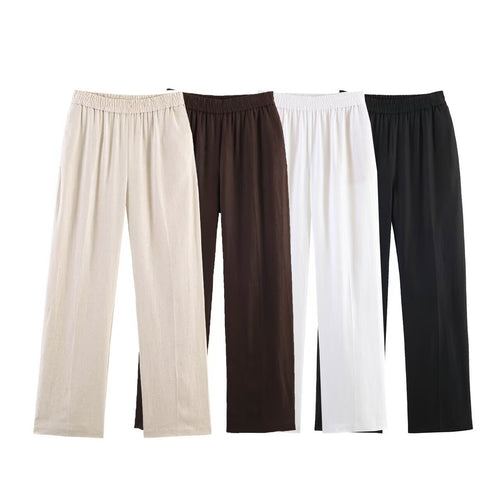 Damer elegant løs Culotte med elastisk linning Skjora