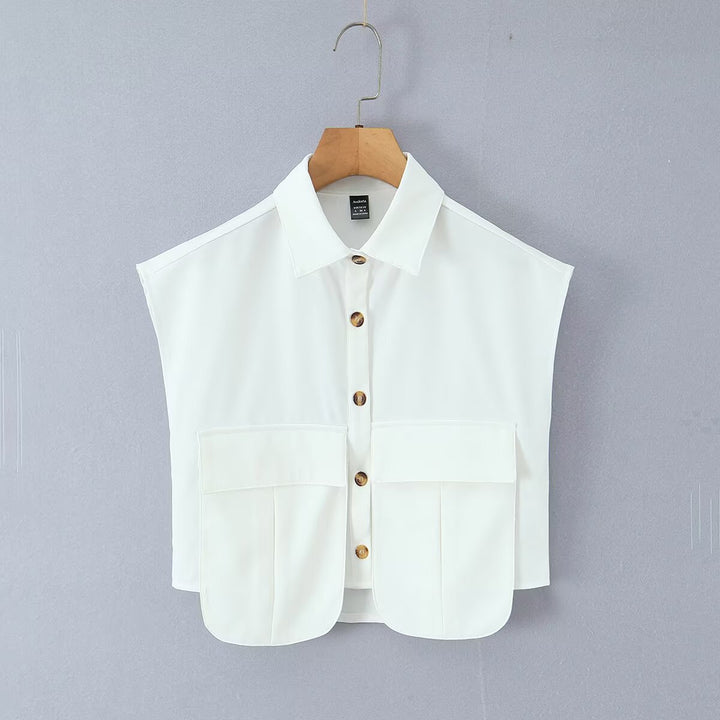 Dame Cropped Bluse med asymmetrisk skjørt Skjora