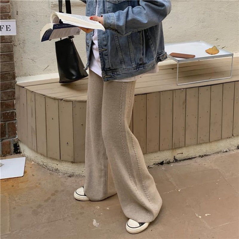 Dame Koselig Ribb Strikket Cardigan med Elegant Stå-Hals Skjora