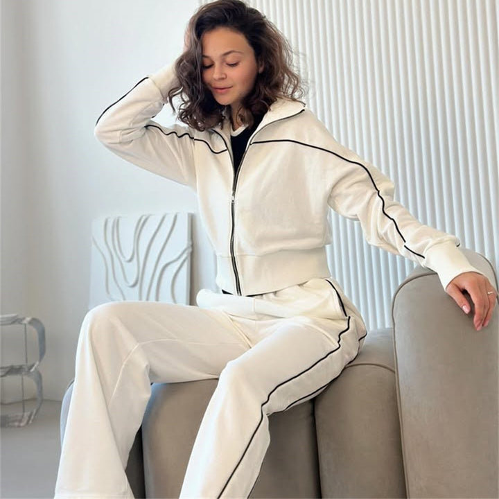 Dames sporty fritidssuit med raffinerte kontrastseam Skjora