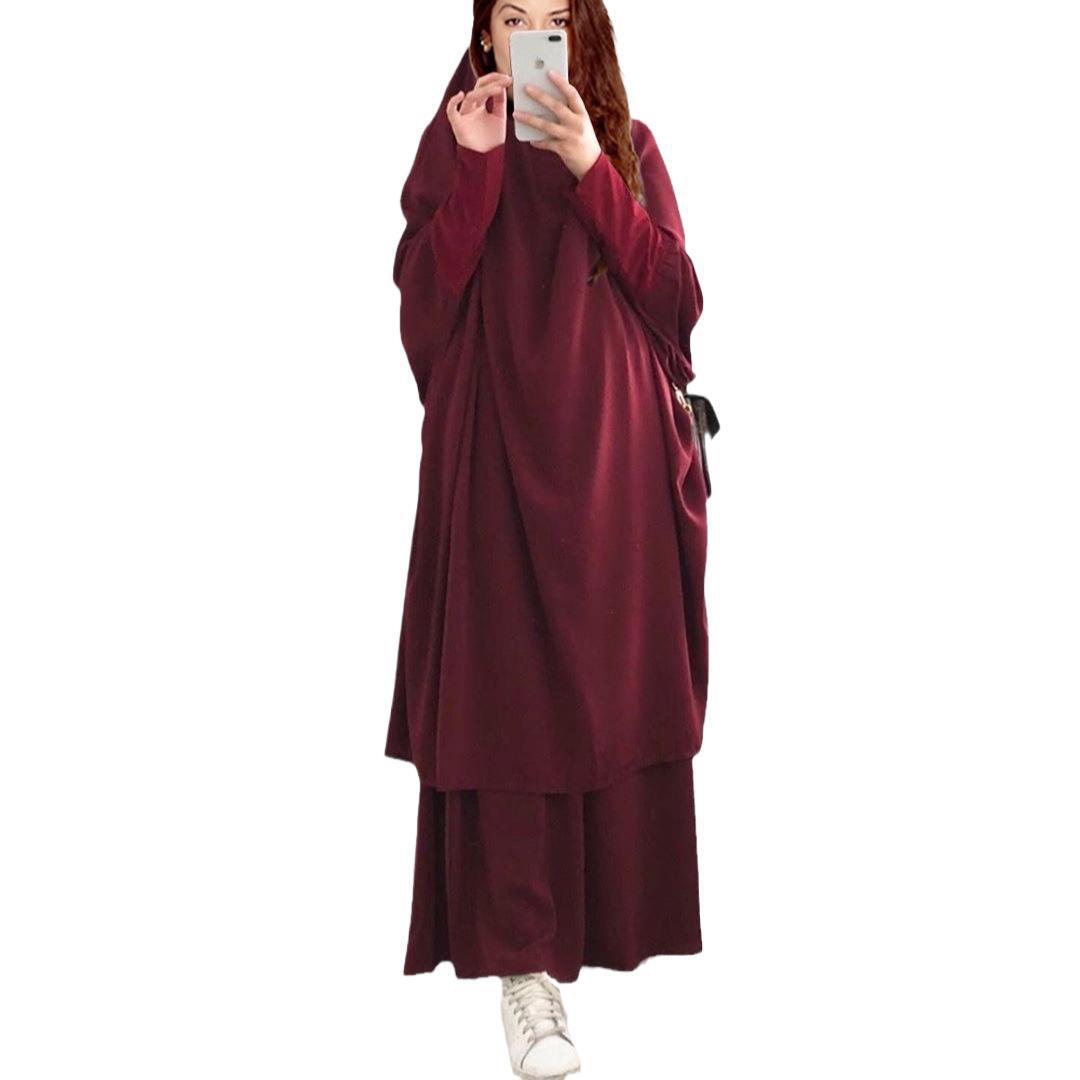 Dames Langermet Kaftan med Elegant Snitt og Bred Design Skjora