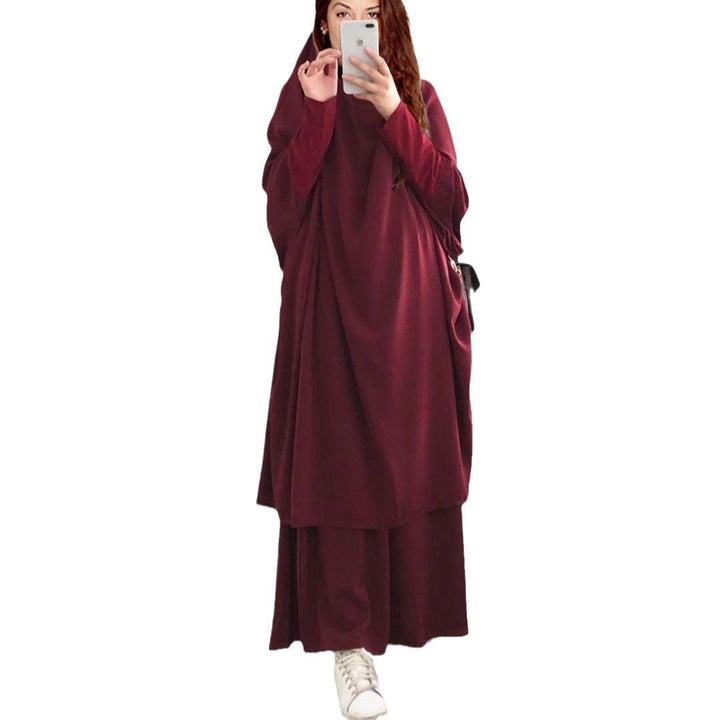 Dames Langermet Kaftan med Elegant Snitt og Bred Design Skjora