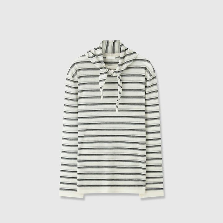 Dame casual langermet skjorte med moderne knyting belte Skjora