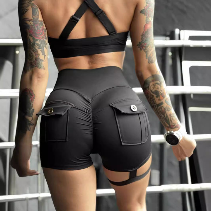 Dame Sporty Shorts med praktiske lommer Skjora