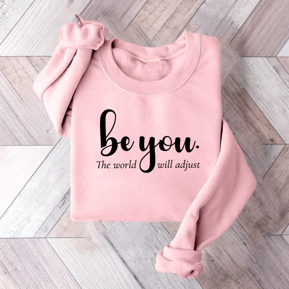 Dame sweatshirt med inspirerende motiv og motiverende budskap Skjora