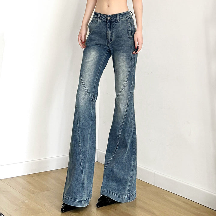 Dame Flared Jeans i individuell vintage-look med skandinavisk preg Skjora