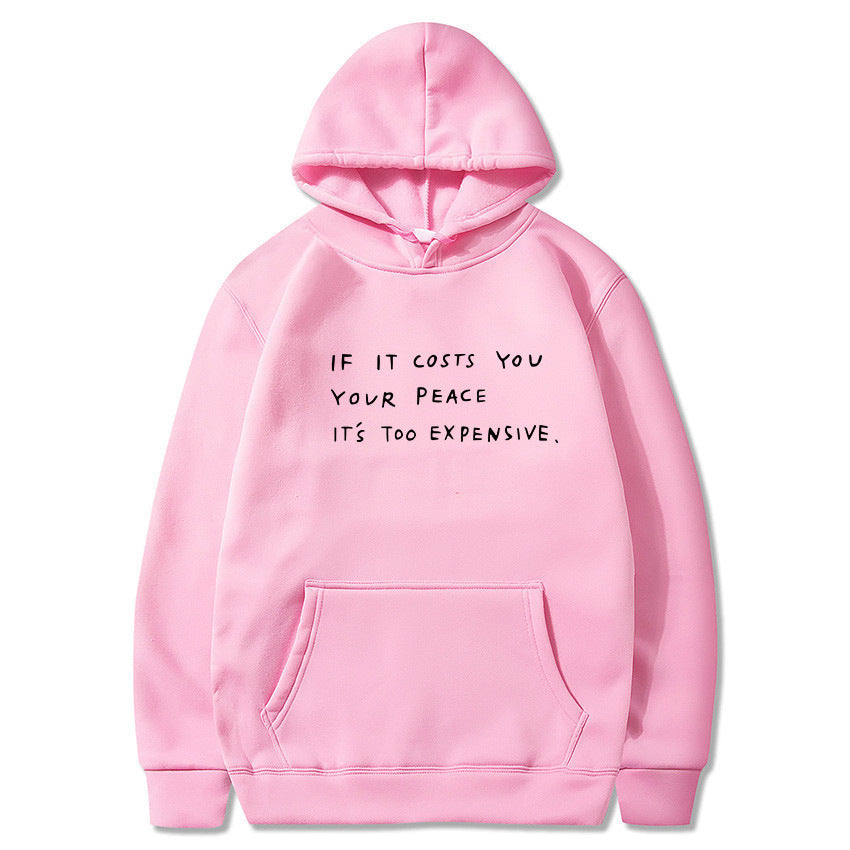 Dame hoodie med inspirerende motiv Skjora
