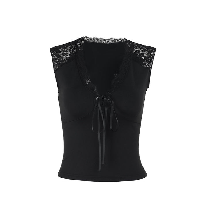 Dame spissen-bustier med dekorative sløyfedetaljer Skjora