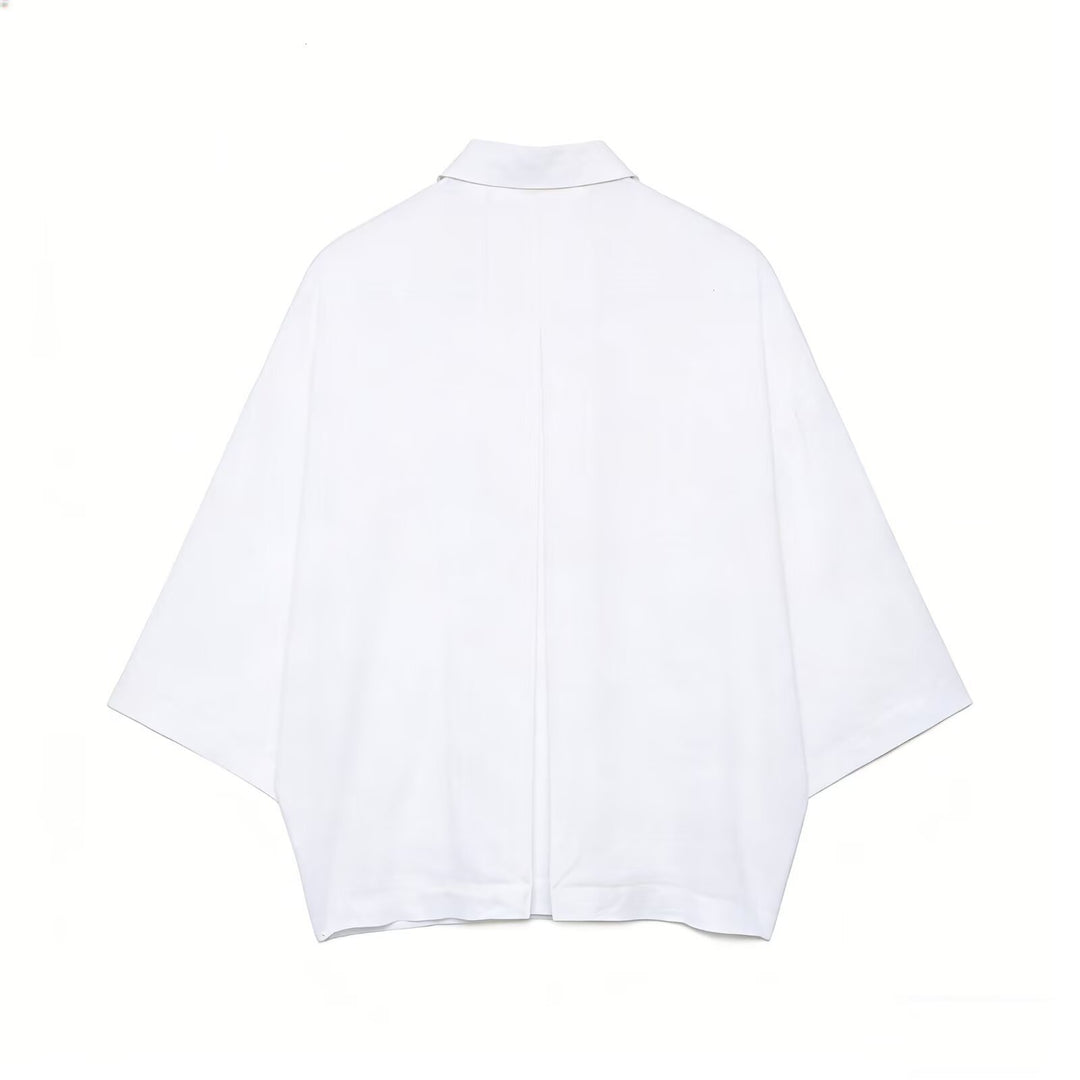 Damer Oversize Skjortebluse laget av mykt, pustende materiale Skjora