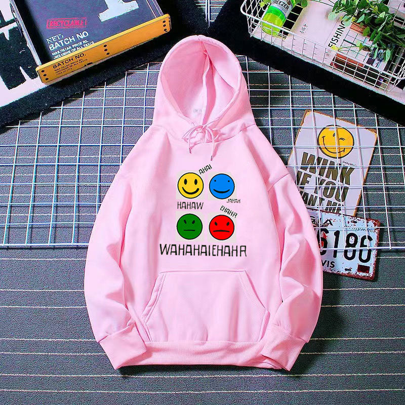 Kvinnehettegenser med livlig emoji-design Skjora