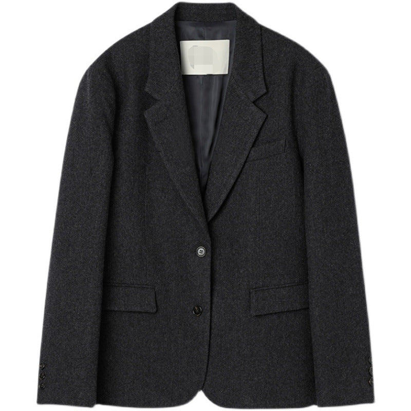 Damer elegant kasse blazer laget av høy kvalitet stoff Skjora