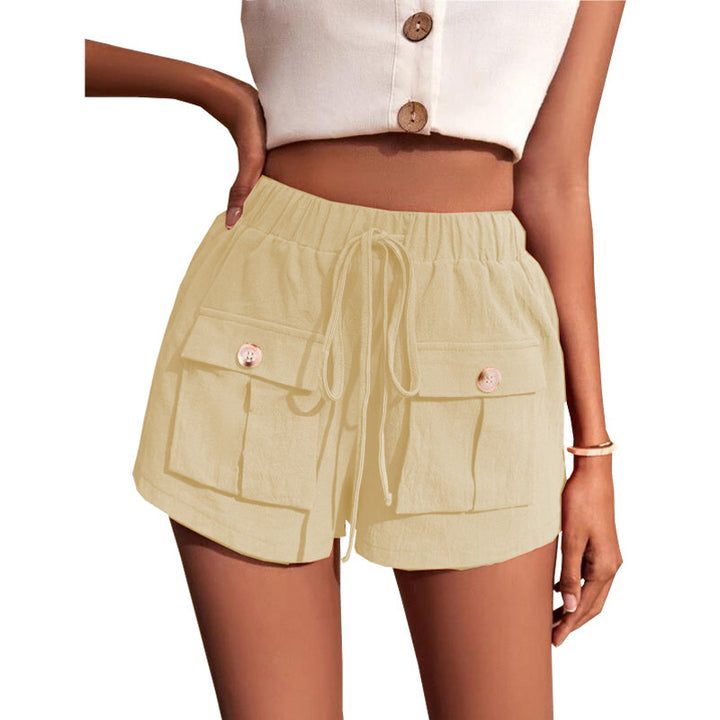 Dame casual shorts med praktiske lommer og komfortabel snøring Skjora