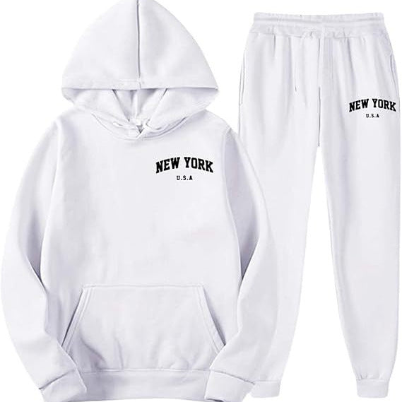 Women's Hooded Sweat Suit with high-quality material and modern lettering Skjora