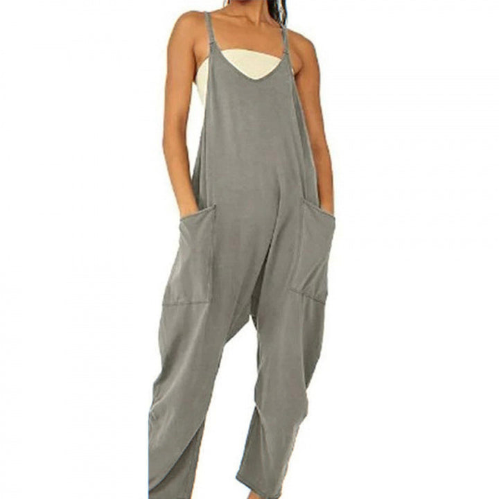 Dame jumpsuit med avslappet passform og praktiske lommer Skjora