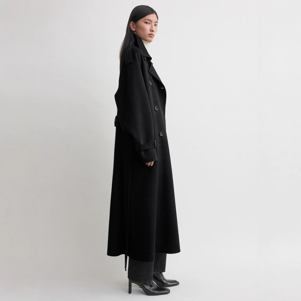 Damer elegant overlang ull trenchcoat Skjora