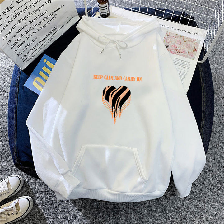 Damen Kapuzenpullover mit trendigem Herzdesign und gemütlicher Passform Skjora