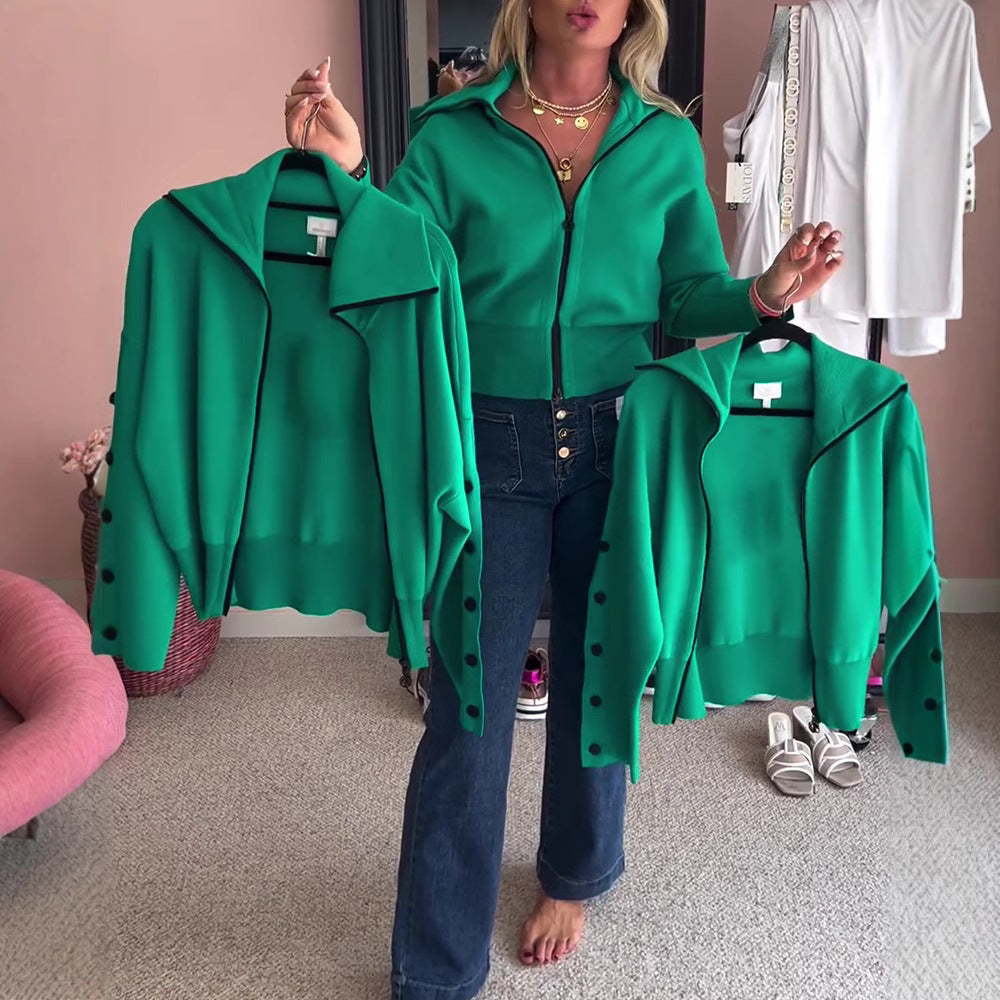 Kvinner casual cardigan med elegante knappedetaljer Skjora
