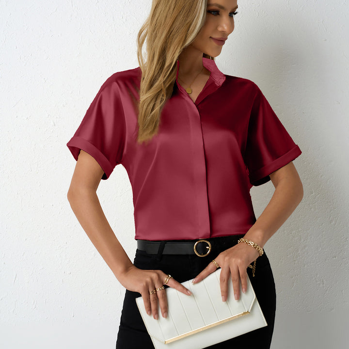 Dame Kortermet Bluse Skjora