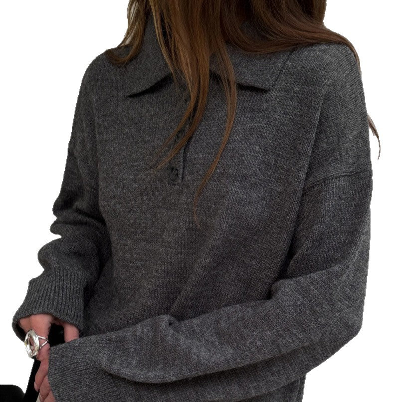 Kvinnes strikket loungewear-sett med elegant snitt og behagelig mykt materiale Skjora