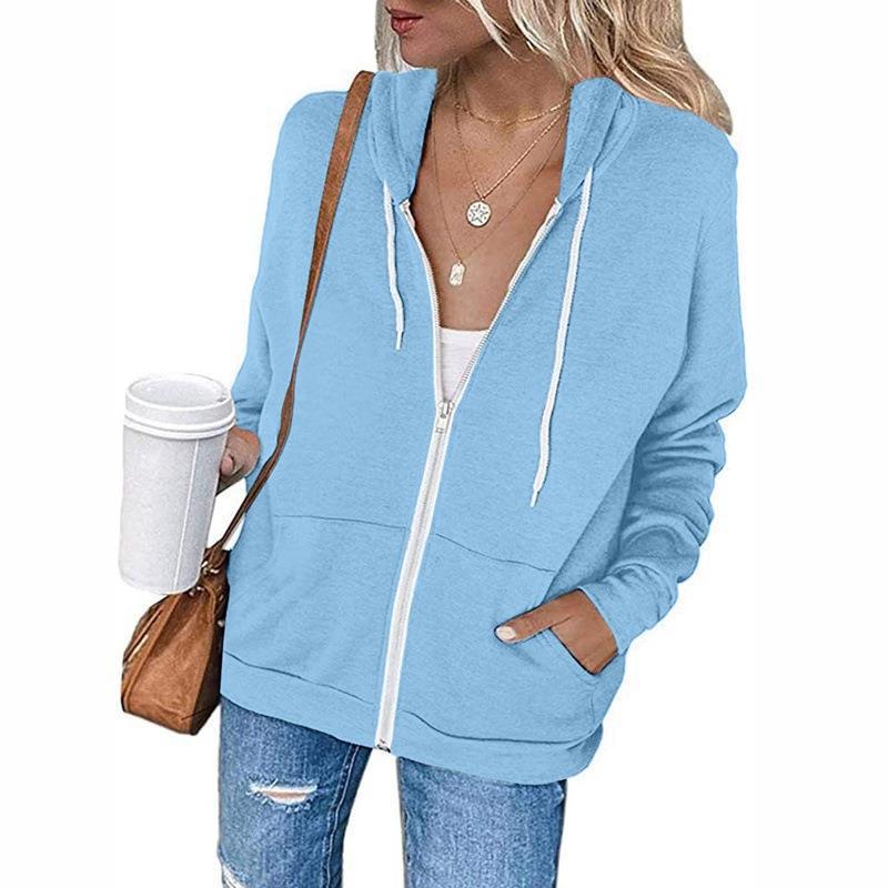 Dame casual zip-up hettegenser med praktiske lommer Skjora