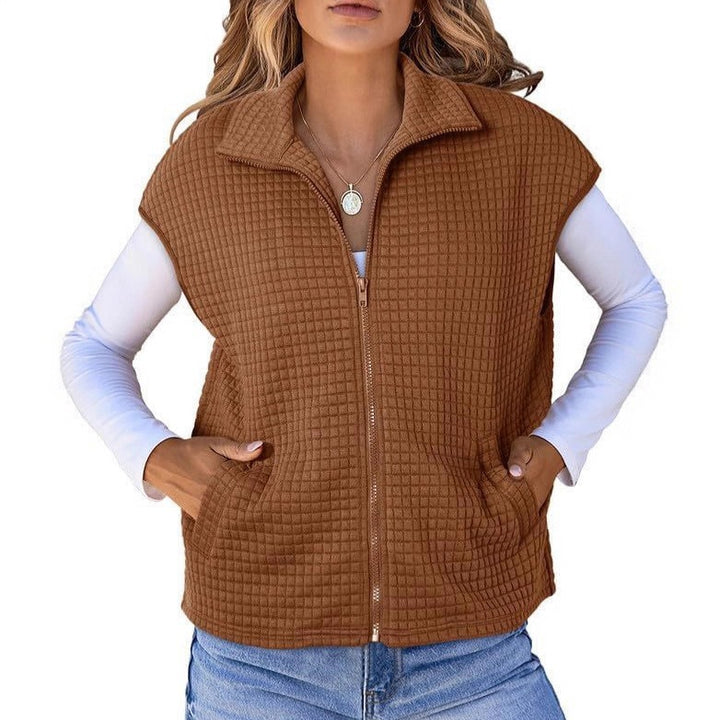 Dames vest med glidelås Skjora