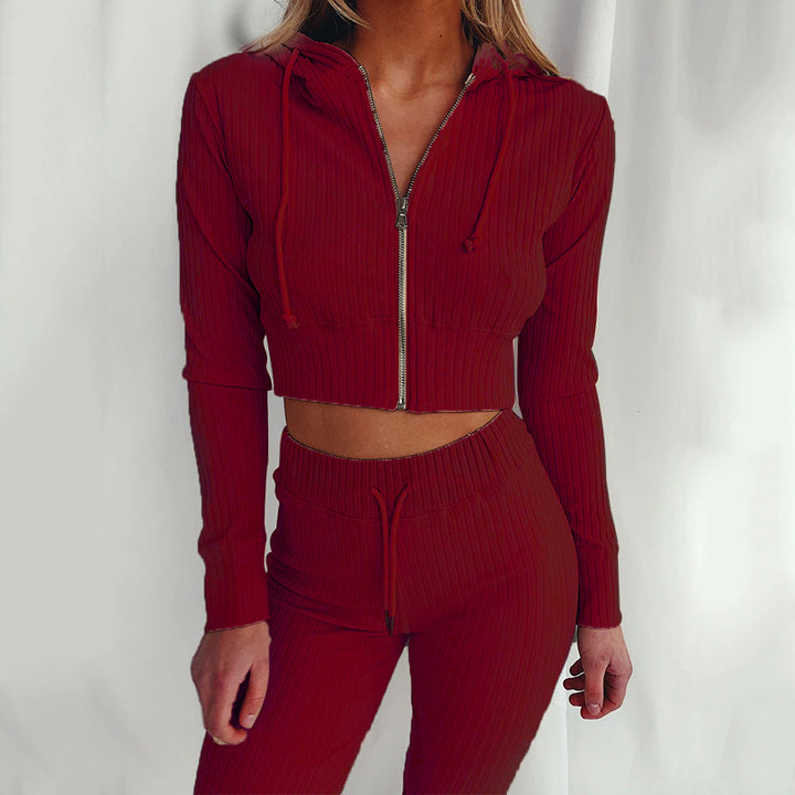 Damer Sporty Crop Top og Skjora Leggings