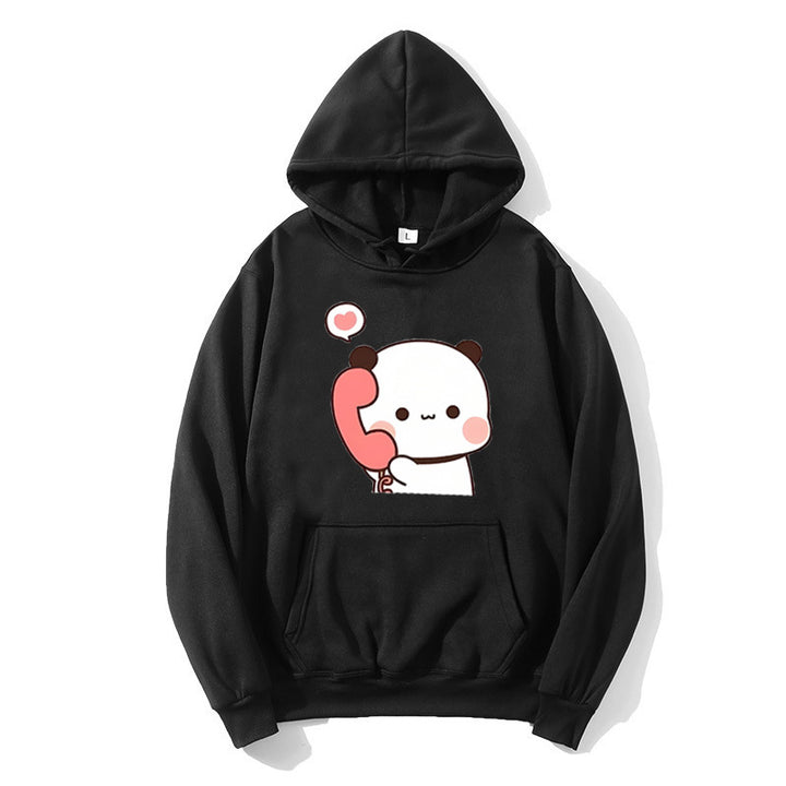 Damen Kapuzenpullover mit verspieltem Pandadesign Skjora