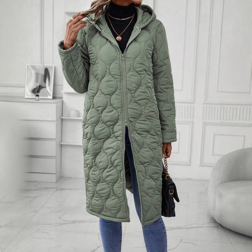 Dame hettejakke med elegant quilt og lange ermer Skjora