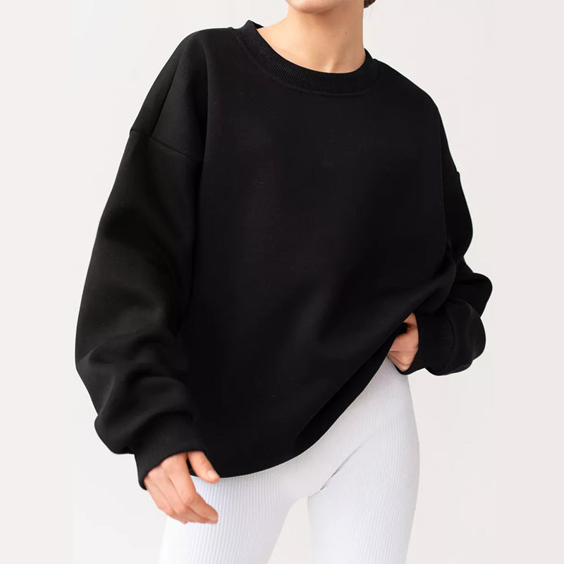 Dames Oversized Sweatshirt met brede mouwen en elastische tailleband Skjora