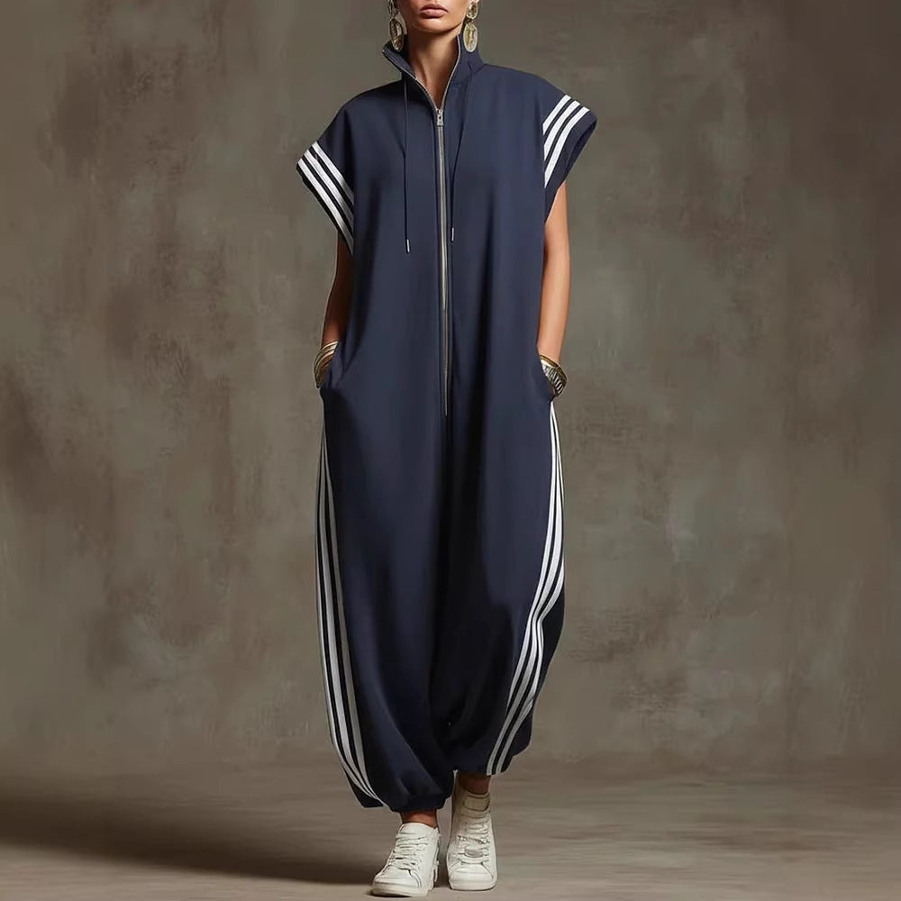 Dame stilige jumpsuit med moderne kontraster Skjora