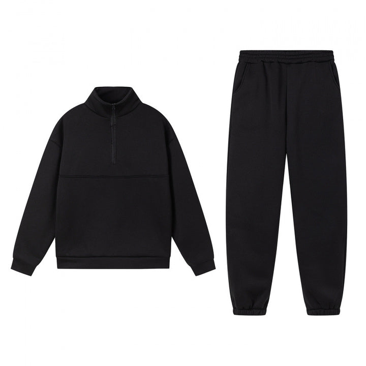 Sporty sweatshirt-set for women with high collar and elastic cuffs Skjora