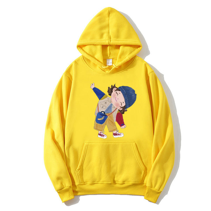 Damen Kapuzenpullover mit verspieltem Kinder-Design Skjora
