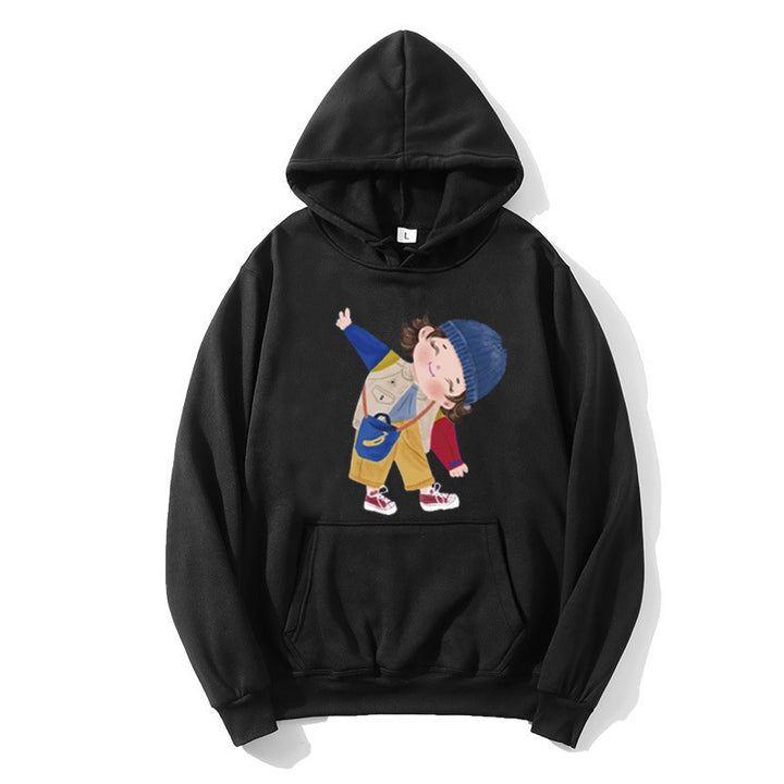 Damen Kapuzenpullover mit verspieltem Kinder-Design Skjora