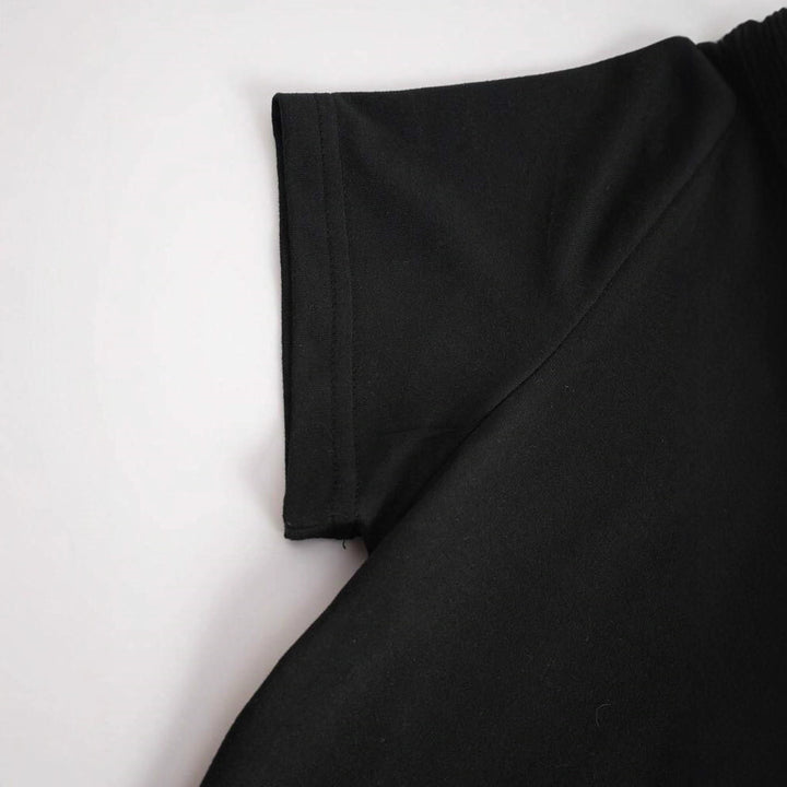 Dame Cropped T-skjorte med kreativt skjelettdesign Skjora