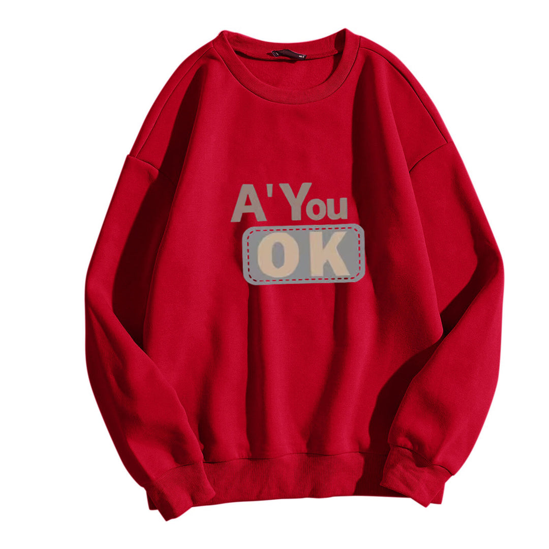 Dame sweatshirt med avslappet tekst Skjora