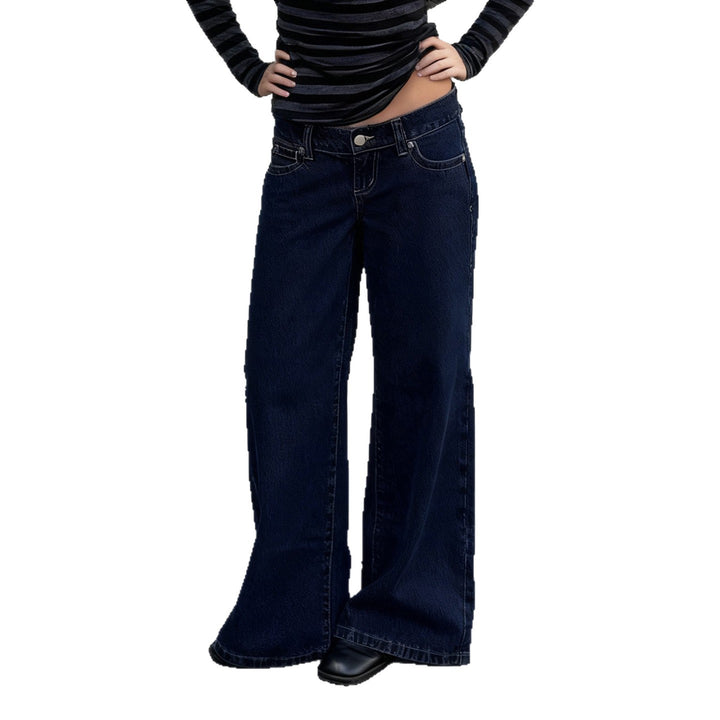 Dame Vide Jeans i avslappet snitt Skjora