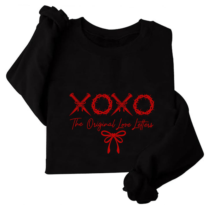 Dame avslappet genser med unik tekst og mykt materiale Skjora