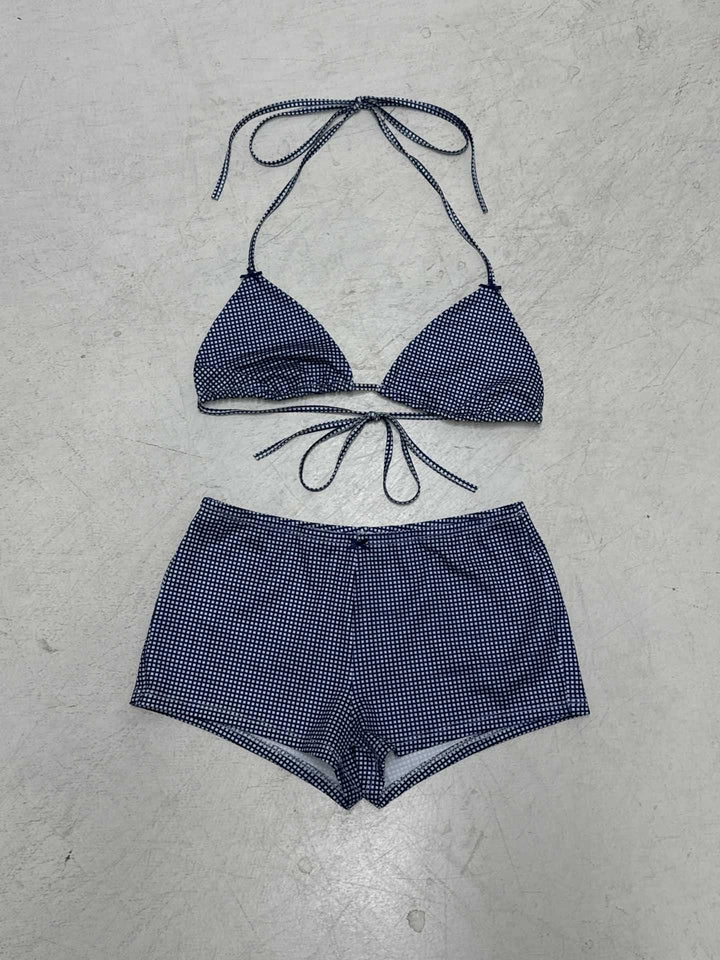 Dame Bikinisett med prikkete design og justerbare stropper Skjora