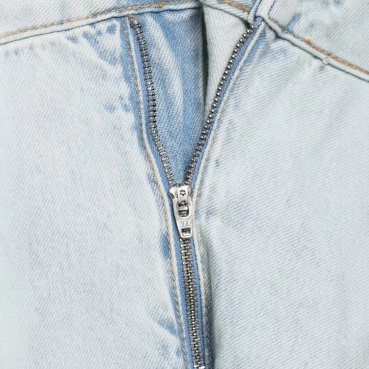 Dame Vidde Jeans i avslappet vindjakke-stil med utrolige sømmer Skjora