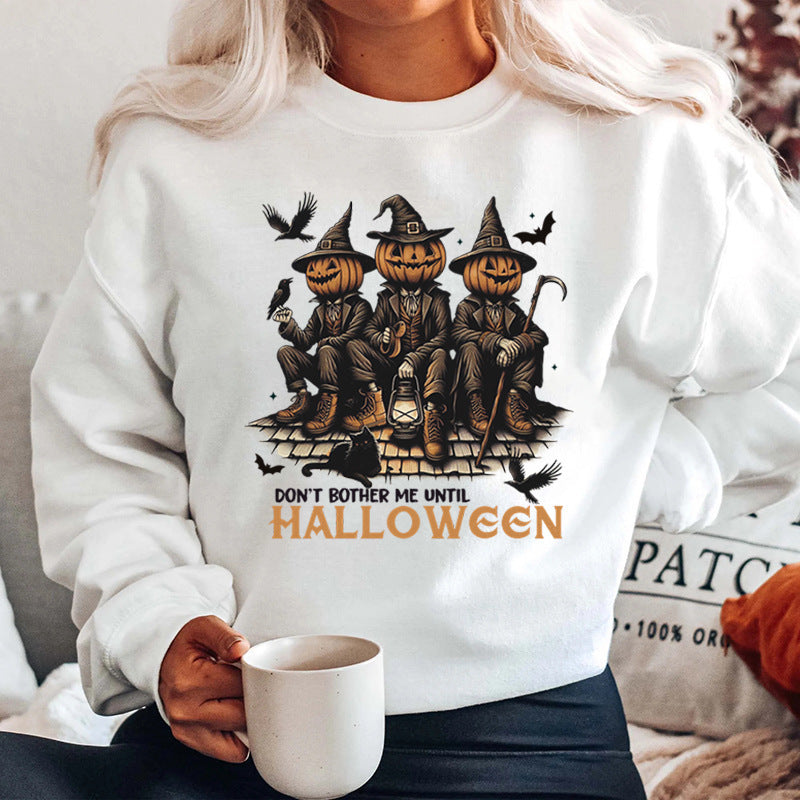 Dame sweatshirt med sesongens Halloween-motiv og komfortabel passform Skjora