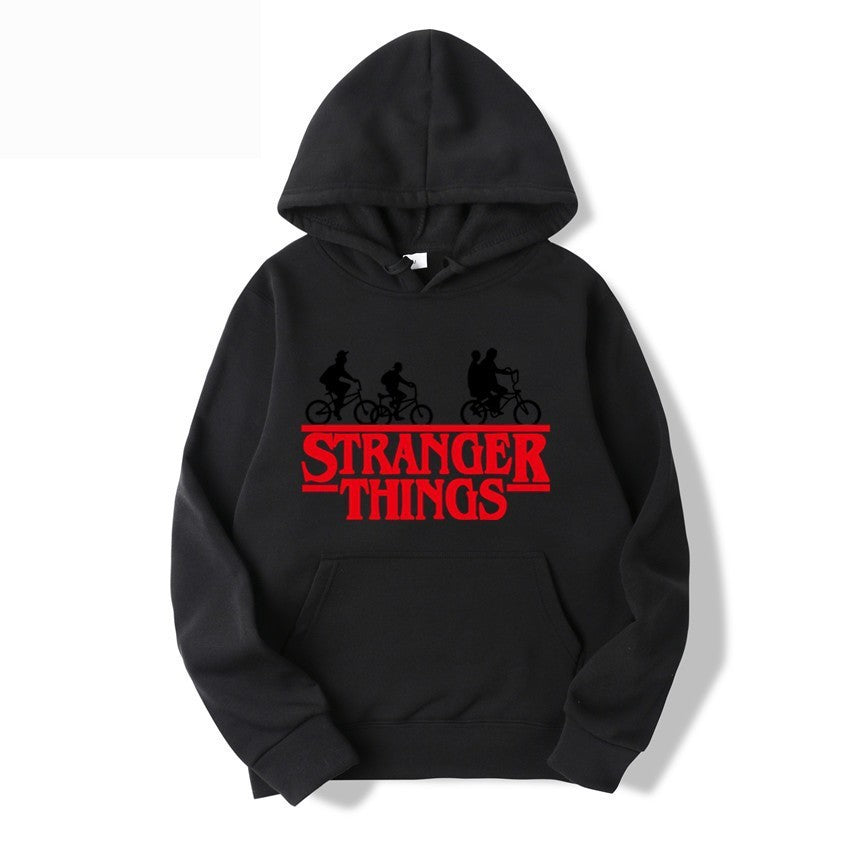 Kvinnelig hettegenser med kreativ Stranger Things design Skjora