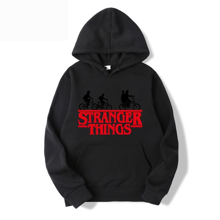 Kvinnelig hettegenser med kreativ Stranger Things design Skjora