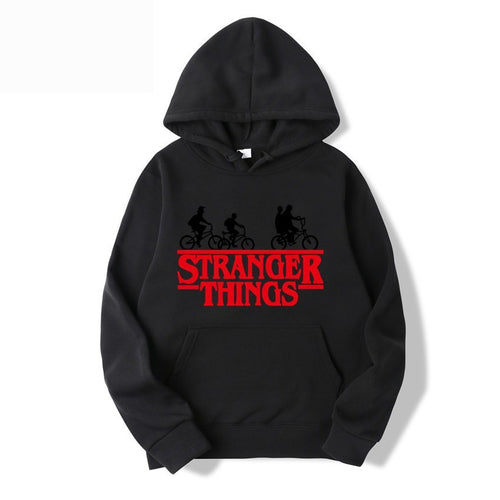 Kvinnelig hettegenser med kreativ Stranger Things design Skjora