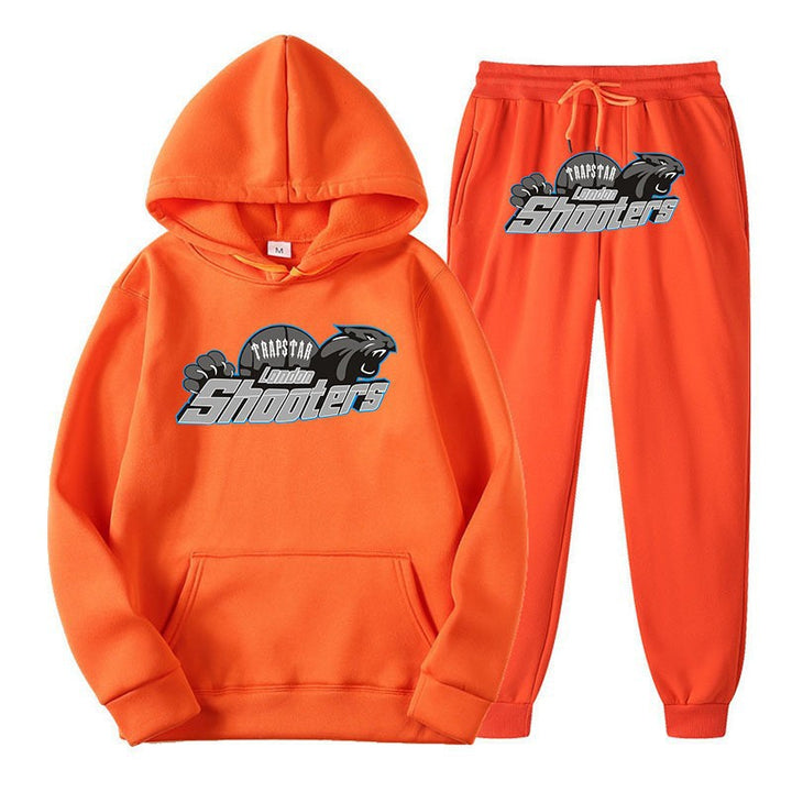Dame herre hoodie og jogger-sett med urbant sportdesign Skjora