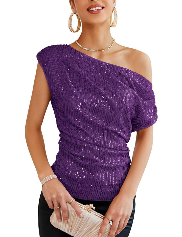 Dame skulderfri Glamour-T-skjorte Skjora