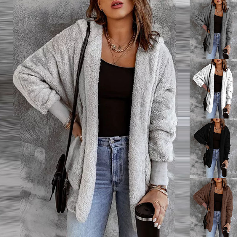 Dames oversized cardigan med mykt materiale og avslappet passform Skjora