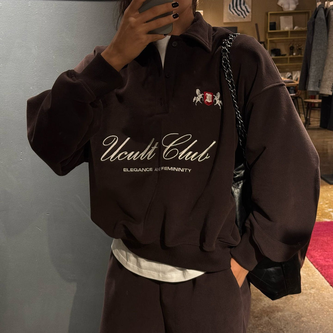 Damer casual polo genser med elegant logo Skjora