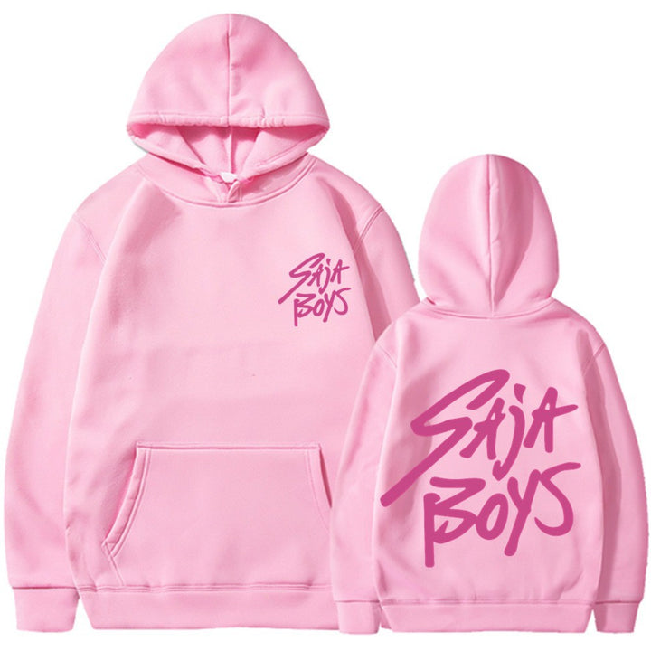 Women's hoodie with distinctive lettering and kangaroo pocket Skjora